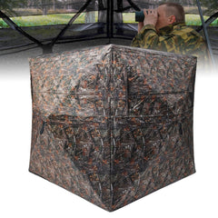 WAYTULES hunting blind 270-degree view highlights broad visibility for unseen game
