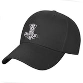 WDBAYXH Celtic Knot cap front view shows intricate embroidery and bold style, great for everyday wear.