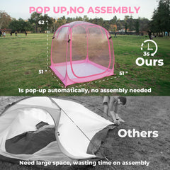 Weather Proof Pod sealed floor close-up highlights dry, stable ground protection.