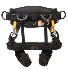 Weaver Arborist WLC-730 saddle batten seat back view showing adjustable straps for a personalized fit.