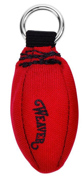 Weaver Leather throw weight 12oz red with clear print for quick identification during outdoor throws.