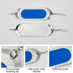 WEBEEDY ball-bearing swivel dodger reduces line twists during trolling.