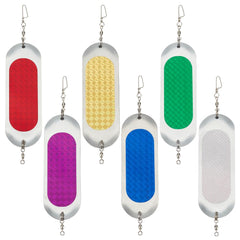 WEBEEDY dodger flasher six-pack with high reflectivity to attract fish.