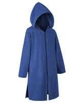 Weecreeture hooded towel poncho with zipper and pocket for quick, private beach changes.