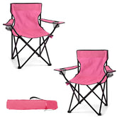WEIDIORME 2 pack camping chairs folded for easy transport