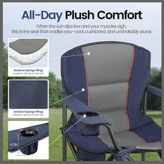 WEIDIORME 2-pack camping chair side pocket for convenient storage.