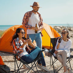 WEIDIORME camping chair folded compact size fits in car trunk