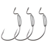 Weighted swimbait fishing hooks close-up 2.5g