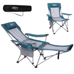 WEJOY reclining camping chair backrest in 4 positions for personalized outdoor comfort