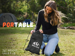 WEKAPO inflatable lounger side view, portable outdoor comfort on the go