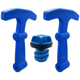 WELURE cooler maintenance set with T-handle straps for secure latches.