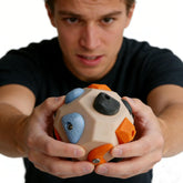 WEMONAKAIK handmade stone ball for on-the-go finger strength training.