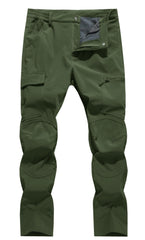 WENRONSTA men's snow ski pants front view in army green for winter adventures