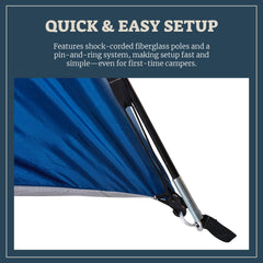 Wenzel Tamarack pole assembly demonstrates quick setup with shock-corded poles