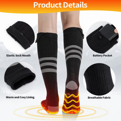 Wequsky heated socks four heating levels allow quick temperature personalization.