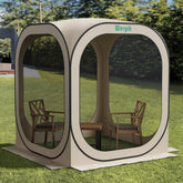 Werph pop-up tent front view showing quick shade for outdoor gatherings