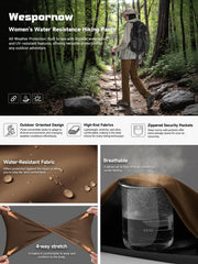 Wespornow brown XS convertible-zip-off image highlights quick transition from pants to shorts