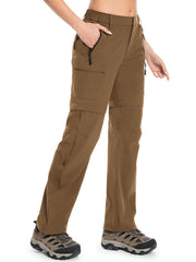 Wespornow women's hiking pants brown fabric close-up highlighting quick-dry performance for outdoor days