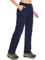 Wespornow women's hiking pants stretch fabric demonstrates freedom of movement on trails.