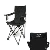 West Coast Corvette Camaro travel chair with C6 logo, lightweight and sturdy for trackside seating.