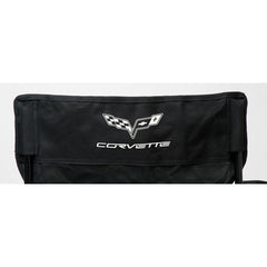 West Coast Corvette Camaro outdoor chair, back logo silkscreened, great for beach or show venues.