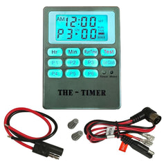 West Texas Feeders The Timer backlit LCD display for easy setup day or night.