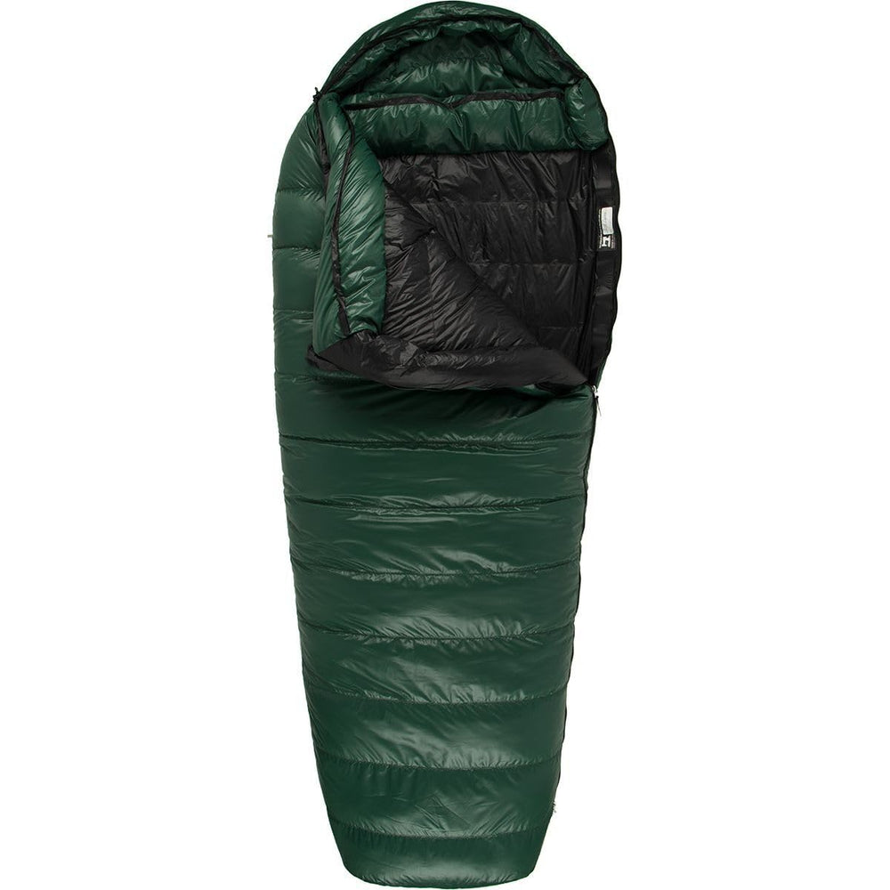 Western Mountaineering Bristlecone RZ sleeping bag with high loft for warmth on cold nights