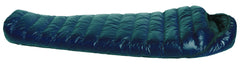 Western Mountaineering MegaLite 5ft 6in, right zip, ultralight for summer backpacking.