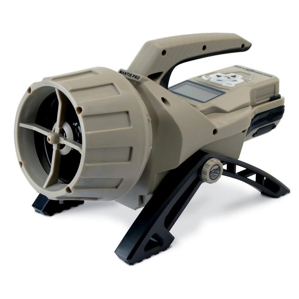 Western Rivers Mantis Pro 100 front view, compact call ideal for predator hunting.