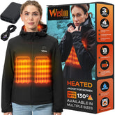 Weston Women's Heated Jacket four zones deliver core warmth during chilly commutes.