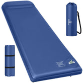 Wevelel memory foam camping mattress pad inflated view showing generous comfort and support