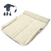 WEY&FLY Extra Tough SUV Mattress fully inflated in a car, providing a firm elevated sleep surface