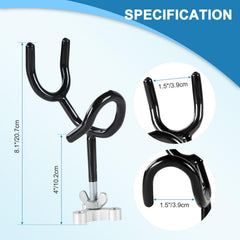 Robust steel rod holders cushioned with PVC