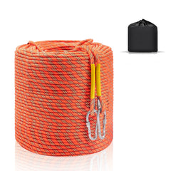 WGOS dynamic climbing rope with reinforced end loops for durability.