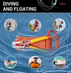 WGOS secured hooks along rope enable quick indoor or outdoor setup.