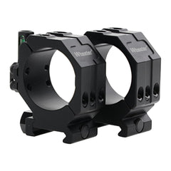 Wheeler 2-piece Picatinny scope rings with anti-cant for precise leveling in mounting.