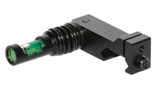 Close-up of Wheeler Anti-Cant Indicator for Picatinny rails showing aluminum construction