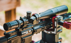 Wheeler flat top rings ensure precise leveling of the scope