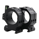 Wheeler scope rings with six-hole design for secure clamping on Picatinny rails