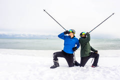 WhiSki Poles aircraft-grade aluminium 7075 construction for durable, lightweight build.
