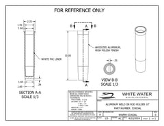 White Water 53303AL four-pack rod holders provide durable boat mounting