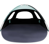 WhiteFang beach tent mint green side view with UV protection and shade