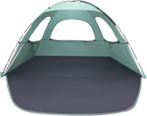 WhiteFang Beach Tent extendable floor offers extra lounging space for families.