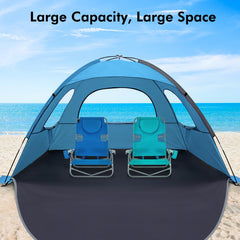 WhiteFang beach tent 9mm rods for a stable wind-ready setup