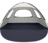 WhiteFang Beach Tent UV shade blocks UV rays for sunny days.