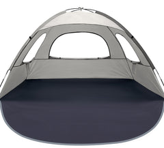 WhiteFang Beach Tent UV shade blocks UV rays for sunny days.