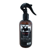 8 oz bottle of Doe Estrous scent with label on white background