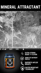 Whitetail Hill Antler IV chestnut-persimmon scent attracts deer in the field.