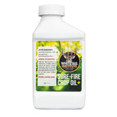 Whitetail Institute Sure-Fire Crop Oil Plus bottle improves spray coverage on crops.