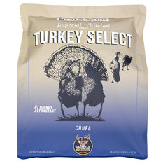 Whitetail Institute Turkey Select Chufa Seed bag, ideal for attracting and holding turkeys on your property.